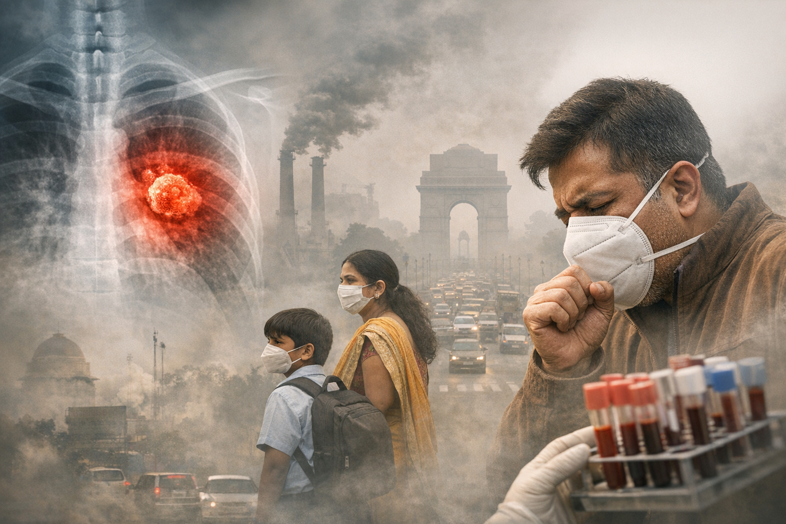 Air pollution in India is increasing lung cancer risk, even in non-smokers. Learn early symptoms, causes, stages, and advanced lung cancer treatment in Mumbai from expert pulmonologists.