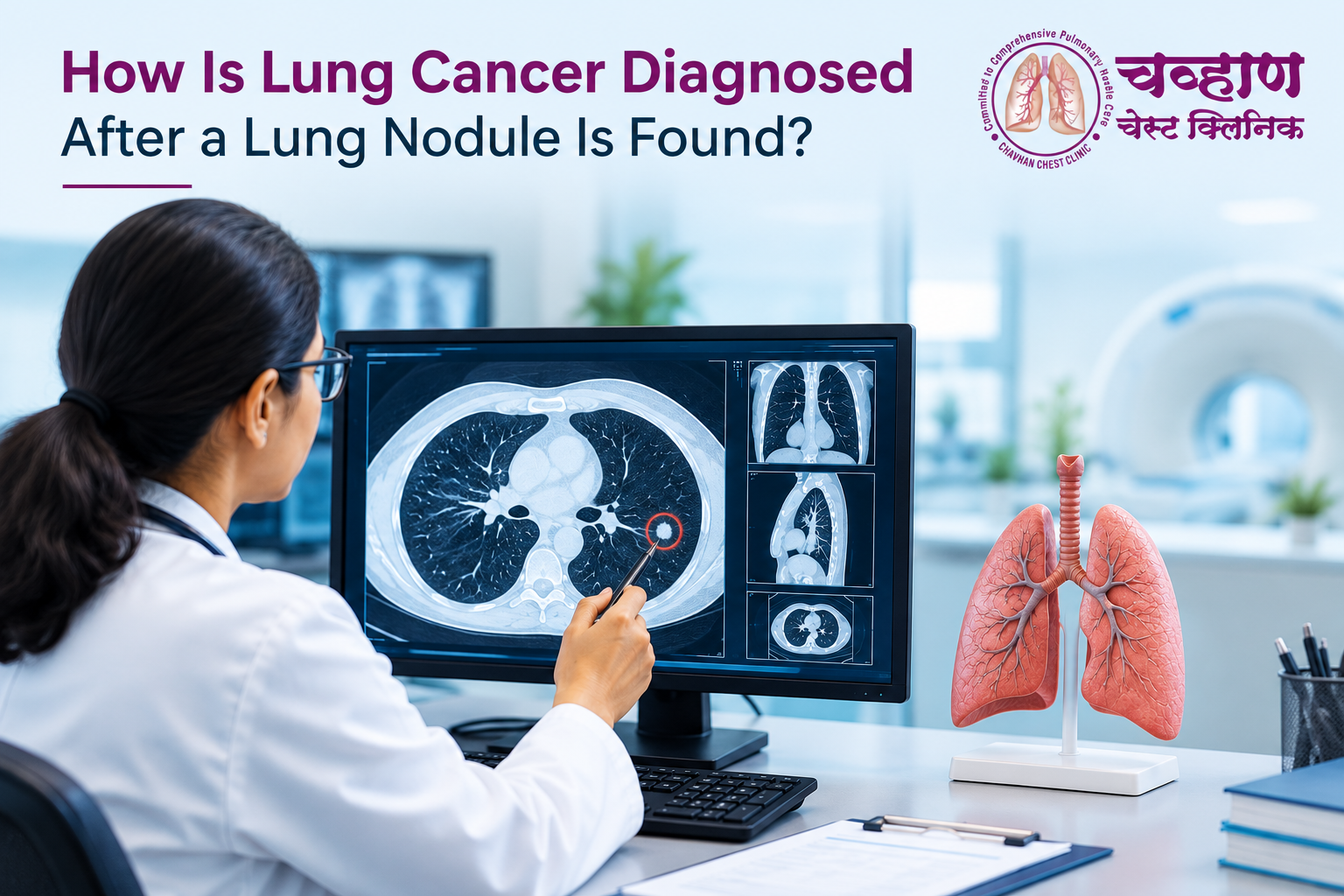 Lung nodule and lung cancer diagnosis using CT scan